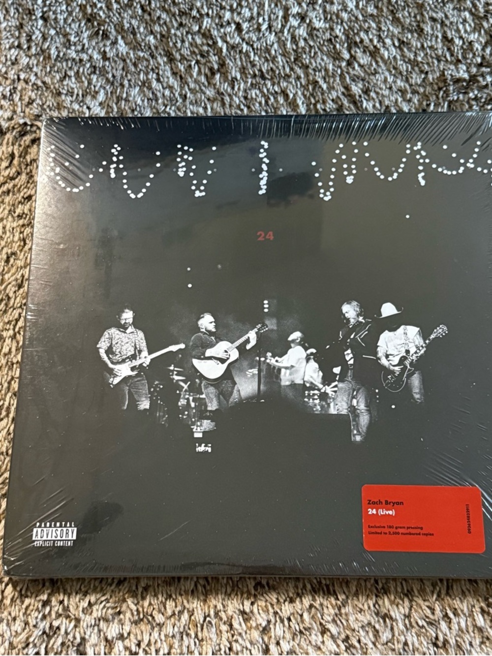 Zach Bryan 24 (Live) 3LP Limited Vinyl #/2500 Foil Stamped Numbered 180g